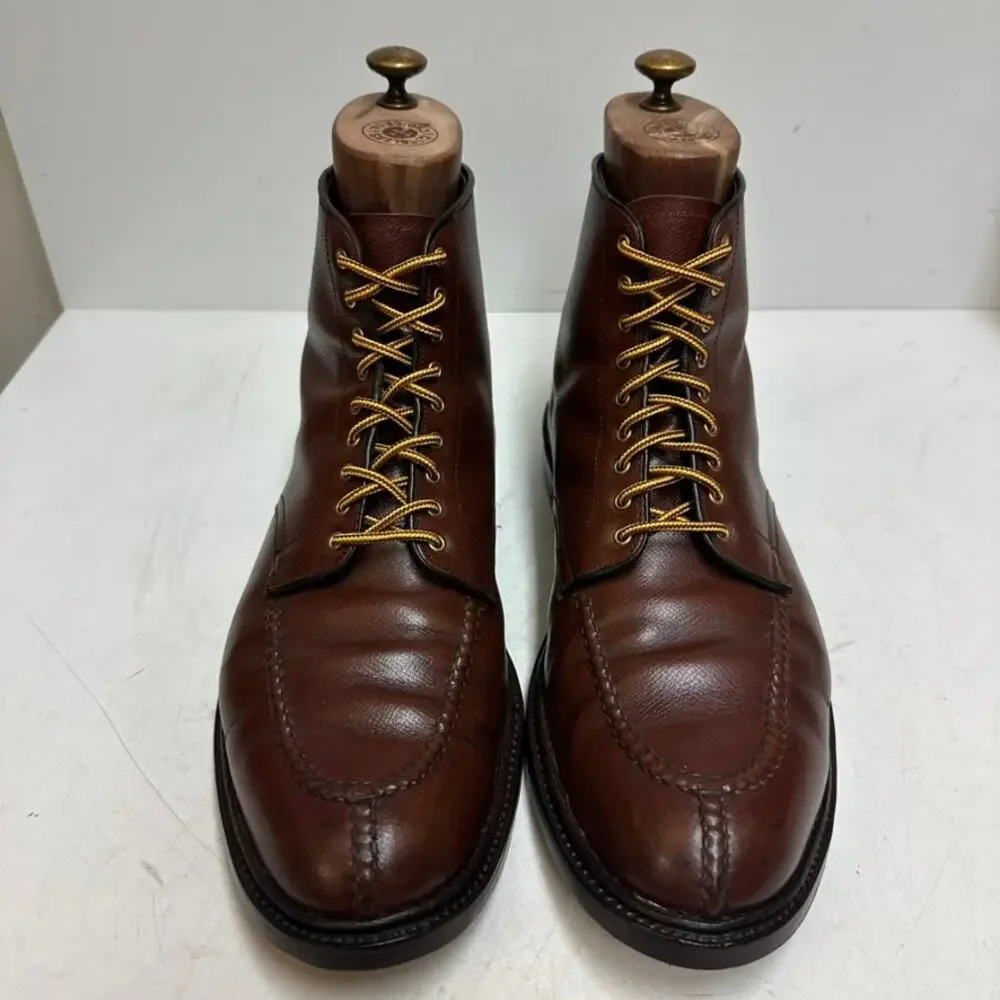 FULLY RESOLED Alden 40292C Brown Alpine Grain NST Tanker Boot Made in USA 11.5 D